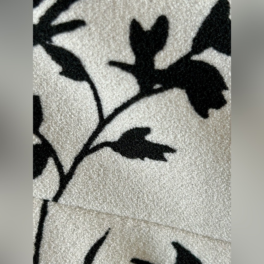 Danny & Nicole Black and White Floral Pencil Dress Suit - Picture 6 of 8